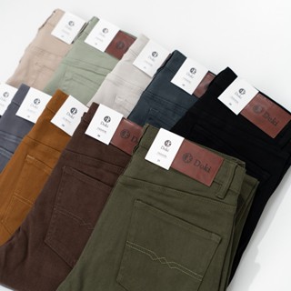 Quần KAKI Jean Nam Cao Cấp Màu Ghi, Quần Kaki Dáng Đứng Chất Vải Co Giãn Dày Dặn, Không Nhăn Bai Nhão Xù - DK