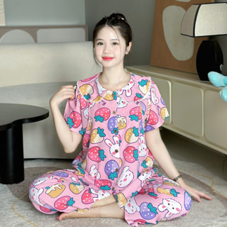 EVERMOM l Đồ bộ bầu tôn 2 da thái viền ren mặc nhà siêu mềm mát