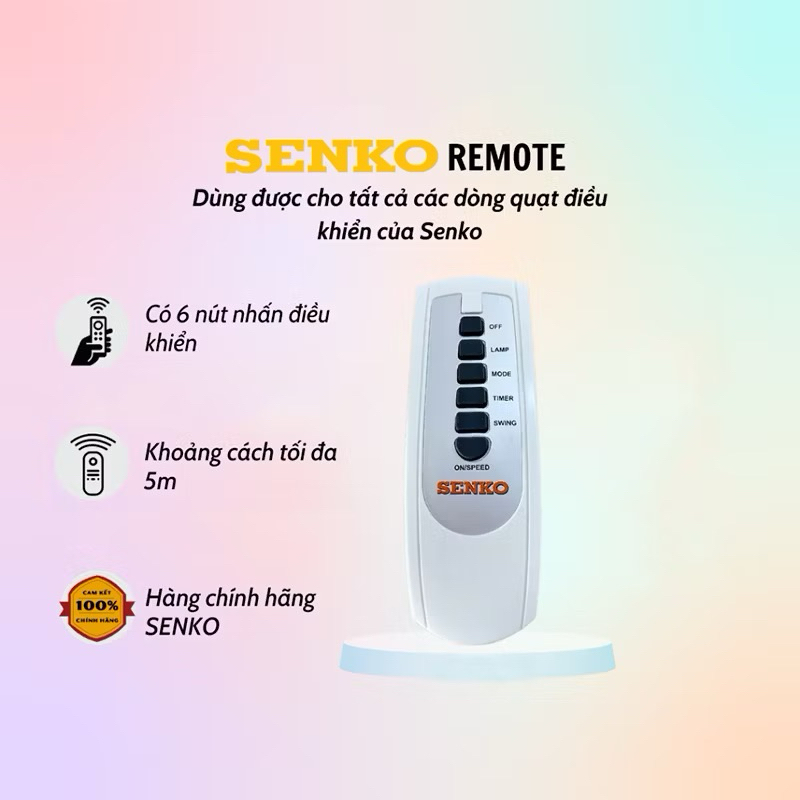 Remote điều khiển quạt SENKO (hàng xịn+ tặng kèm pin)