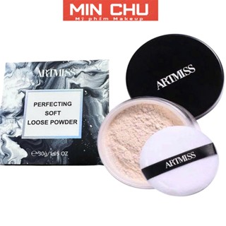 Phấn phủ trang điểm ARTMISS transparent matte powder kiểm soát dầu 24h 30g
