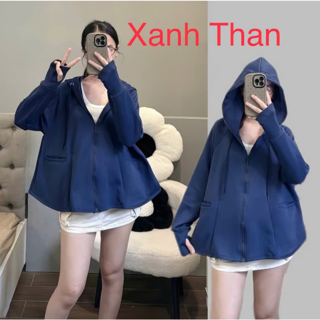 Áo Chống Nắng Nữ Cánh Dơi 4 Túi Kiểu Dáng Cánh Dơi babidol, Áo Khoác Đi Nắng Chất umi nỉ Ngăn Tia UV | BigBuy360 - bigbuy360.vn