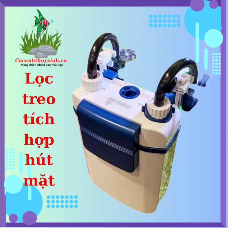 Lọc Treo Tích Hợp Hút Mặt, Van Mồi Nước Sunsun Ybg - 600/500/400/300.