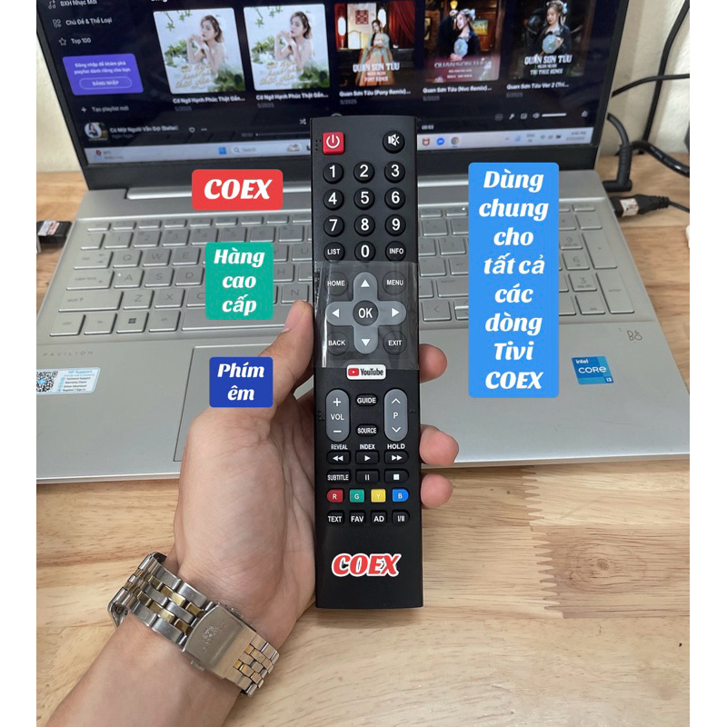 Điều khiển Tivi COEX hàng cao cấp dùng chung tất cả Tivi COEX