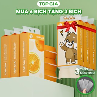 (MUA 6 TẶNG 3) Khăn giấy gấu trúc treo tường Top Gia 1000 tờ, 4 lớp làm từ bột tre nguyên chất