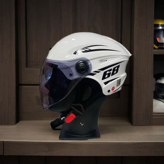 Mũ Bảo Hiểm Kính Dài Sundy A2026 Thể thao -Nón 1/2 có kính ,Đệm Lót Tháo Rời ,Đội Êm Mát -Phù Hợp Đi Phượt Và Đi Phố