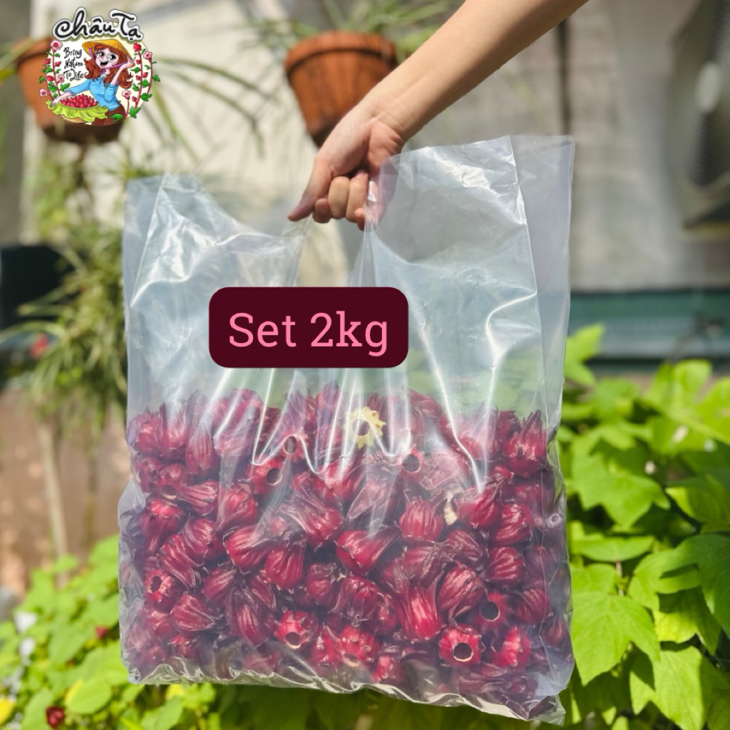 Set 3kg - Hoa atiso đỏ tươi - Hoa hibiscus đã lấy hạt (KO GIAO MIỀN BẮC)