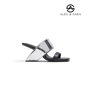 Guốc cao gót nữ, thiết kế dáng chữ X độc quyền Kiera Mule gót cao 7cm cá tính, nổi bật | ALEX & SARA - AL27