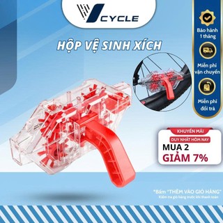 Hộp Vệ Sinh Xích Xe Đạp Trong Suốt Chuyên Dụng – Nhìn Thấy Bên Trong, Làm Sạch Sên Nhanh Gọn
