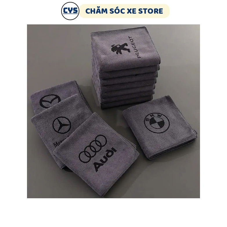 Khăn Lau Nội Thất Ô Tô, Khăn Lau Ô Tô Cao Cấp Sợi Xoắn Không Đổ Lông, Khăn Lau Kính Ô Tô