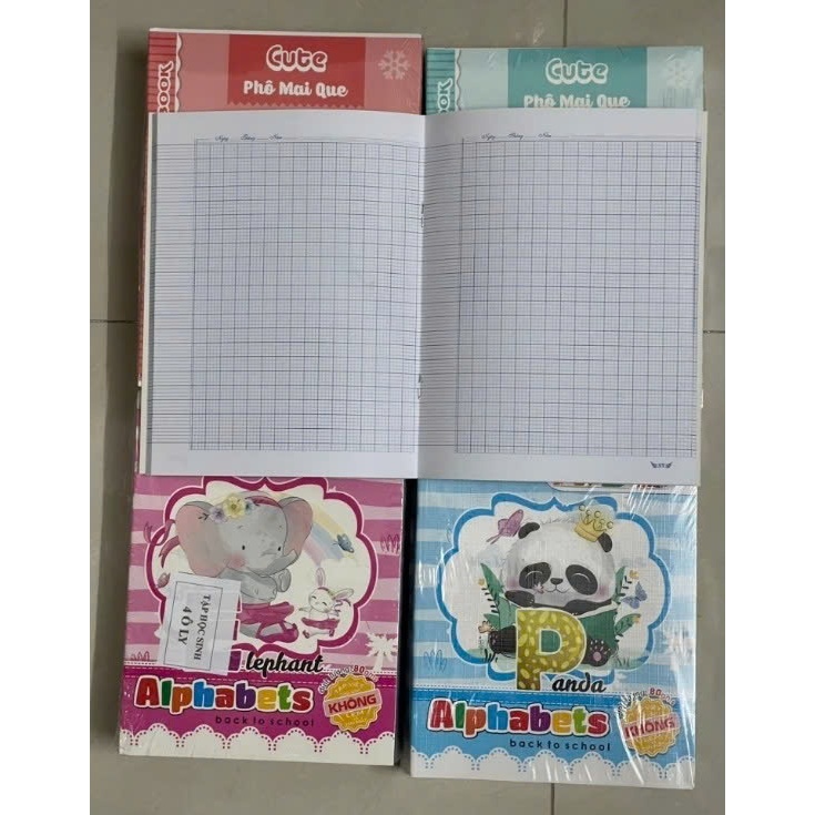 Vở tập học sinh 96tr định lượng 80gsm 4 ô li, tập học sinh 96trang 4 ô ly