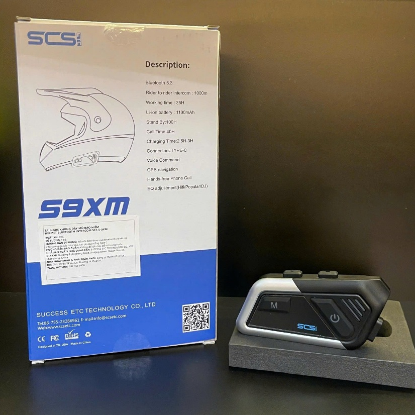 Tai nghe Bluetooth SCS S9XM đàm thoại 2 máy