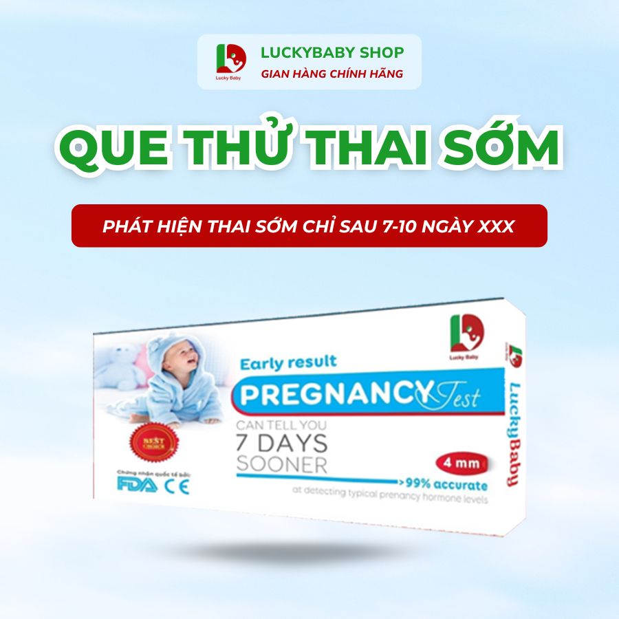 Que Thử Thai SỚM Luckybaby - phát hiện chỉ sau 7 ngày xx [Lucky Baby Store]