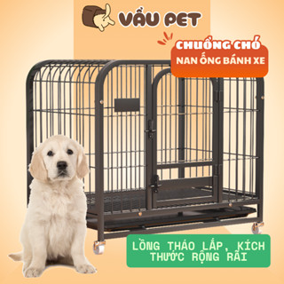 Lồng Chuồng Cho Chó Mèo Có Bánh Xe Mã 780 (78X53X70CM)