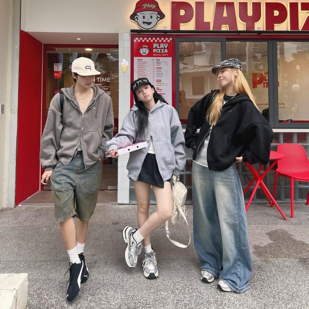 SYMBOL HOODIE ZIP - Áo hoodie zip logo kim loại khoá kéo 2 đầu