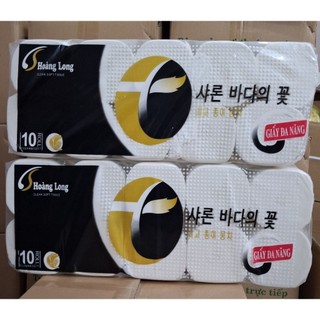    Lốc 10 Cuộn  Giấy Vệ Sinh Không Lõi HOÀNG LONG hàng chính hãng CTy 