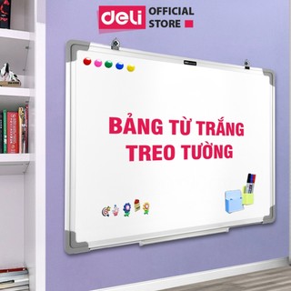  Bảng Từ Trắng DELI Nhiều Kích Thước  Bảng Mica Từ Tính Nam Châm Bảng Fooc Trắng Móc Treo Tường 