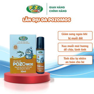 Lăn Dịu Da Pozomos - Giúp Dịu Sưng, Tấy, Mờ Thâm Trên Da Do Muỗi Đốt - Không Cồn, Không Corticoid - An Toàn Cho Bé