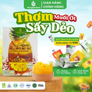   HÀNG XUẤT KHẨU LOẠI 1  Thơm cay muối ớt sấy dẻo Nonglamfood 500g Ăn vặt bổ sung khoáng chất 
