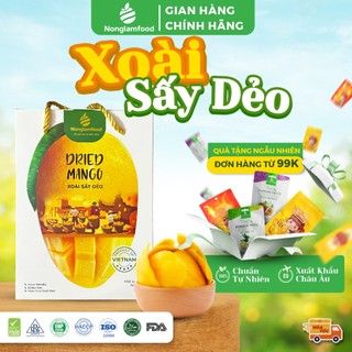   HÀNG XUẤT KHẨU LOẠI 1  Xoài sấy dẻo Nonglamfood hộp 500g Đồ ăn vặt tốt cho sức khỏe Hộp lớn 