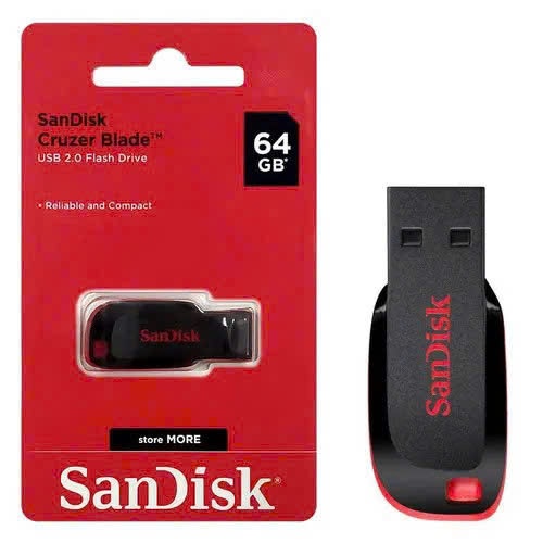USB 2.0 SanDisk Cruzer Blade SDCZ50 4GB / 8GB / 16GB / 32GB / 64GB 10MB/s SDCZ50-008G-B35