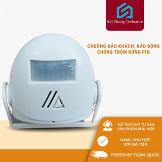 Chuông Báo Khách Báo Động Hồng Ngoại Dùng Pin – 32 Kiểu Nhạc, Âm Lượng Linh Hoạt – Hải Phong Techstore