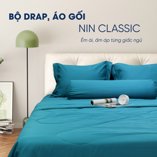 Bộ drap và áo gối NIN House Classic ĐỦ MÀU (không kèm mền) mẫu mới 2025