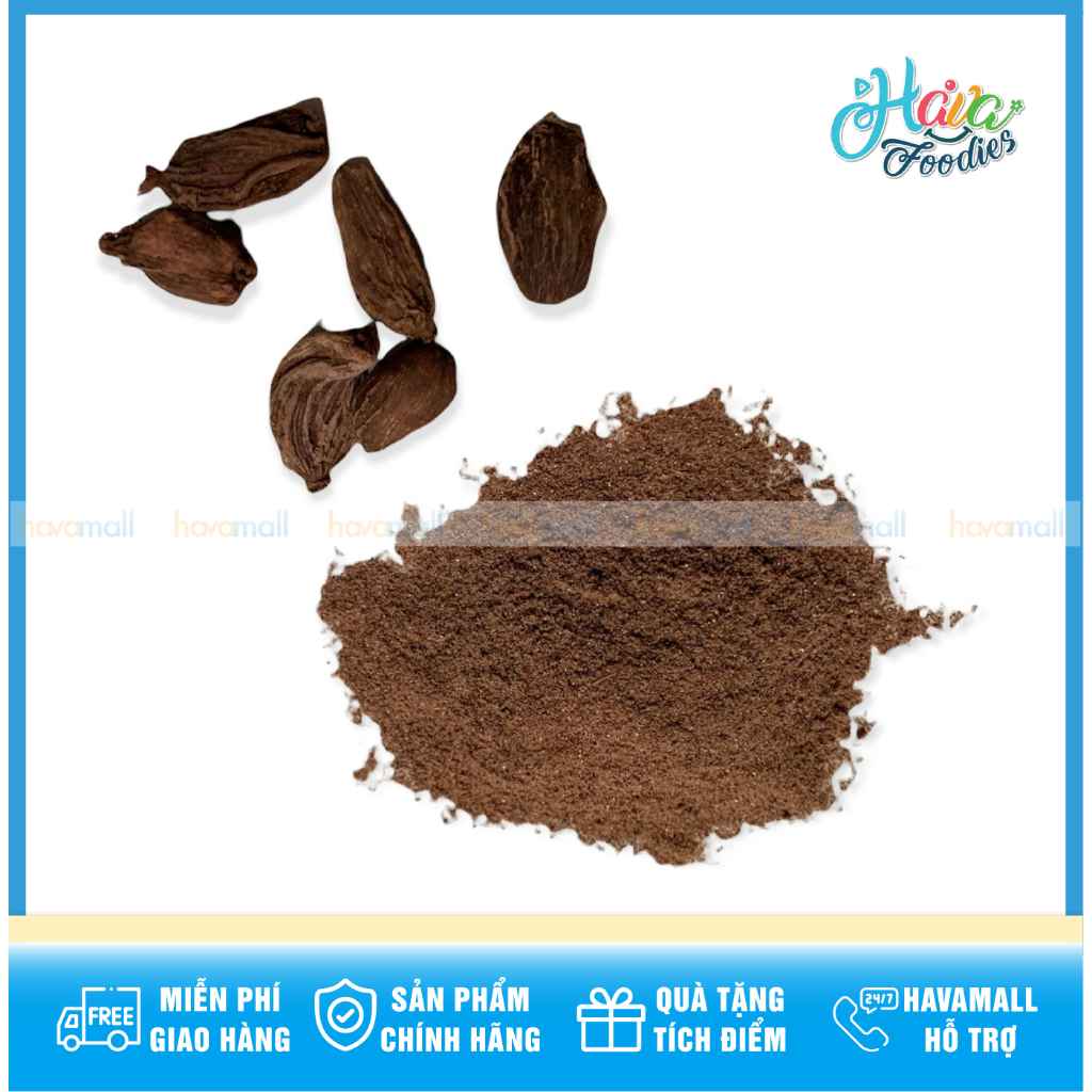 Bột Thảo Quả Đen Black Cardamom Havafoodies