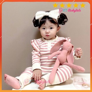 Turban tóc giả/ băng đô tóc giả 2 búi xoăn tròn xinh cho bé gái