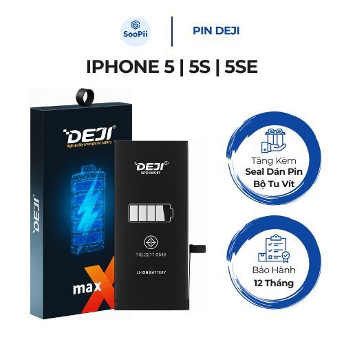 Pin Deji - Dung Lượng Cao Và Chuẩn Cho iPhone 5 | 5S | 5SE