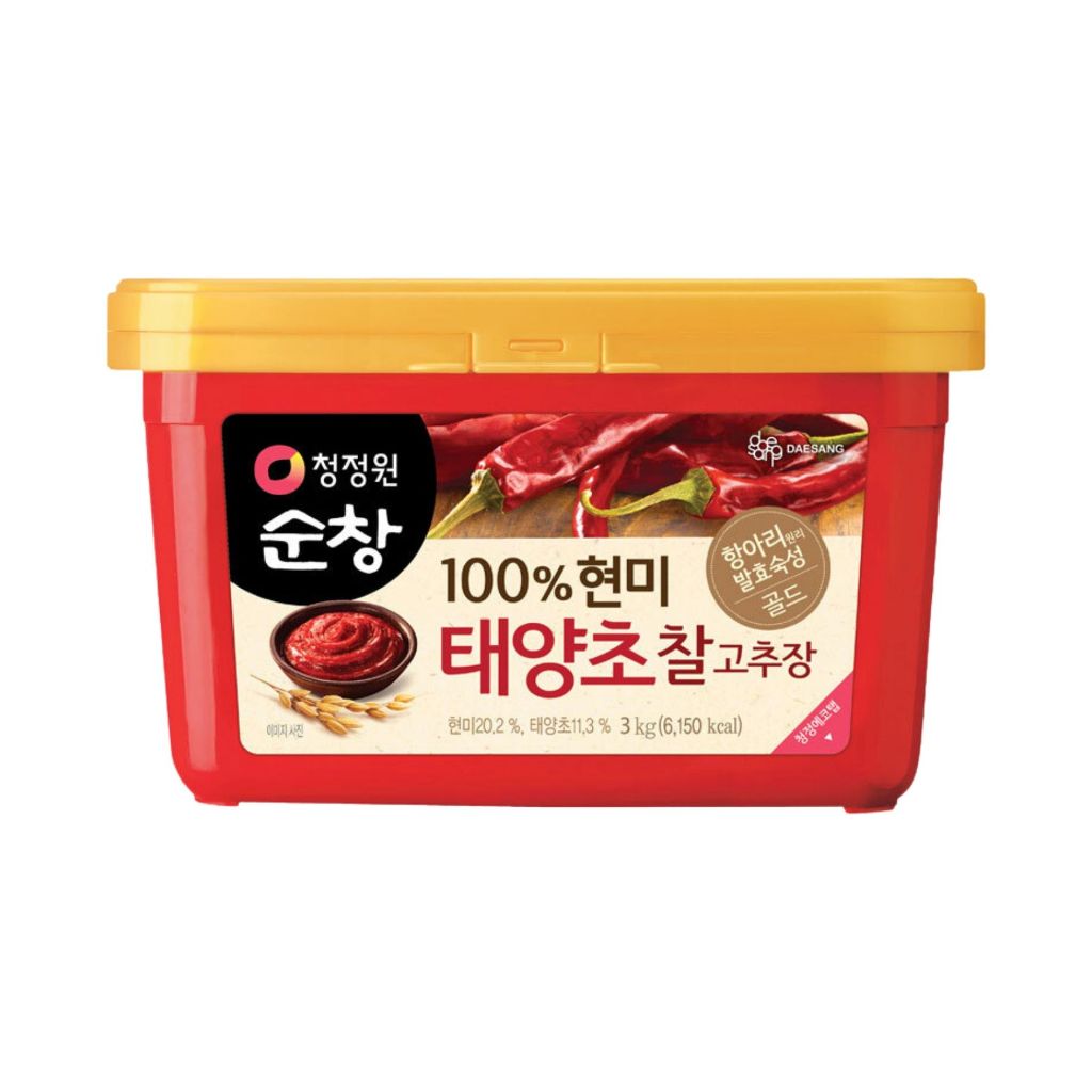CHUNGJUNGONE Tương ớt Gochujang 3 KG Chili Paste 찰고추장 사각