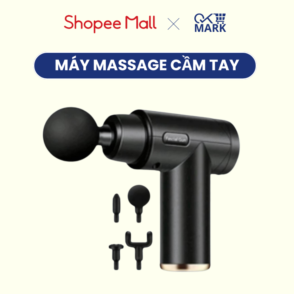 Máy massage cầm tay Didooglt 4 Đầu 6 Chế Độ - Máy đấm lưng cổ vai gáy đa năng tiện lợi