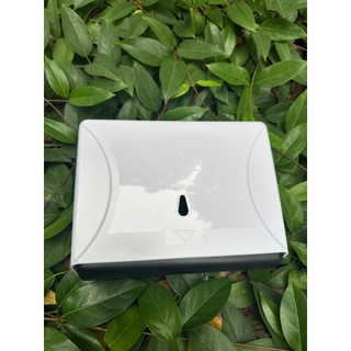  Hộp đựng khăn giấy lau tay màu trắng sứ treo tường phòng vệ sinh văn phòng toà nhà - Hàng Cao Cấp 