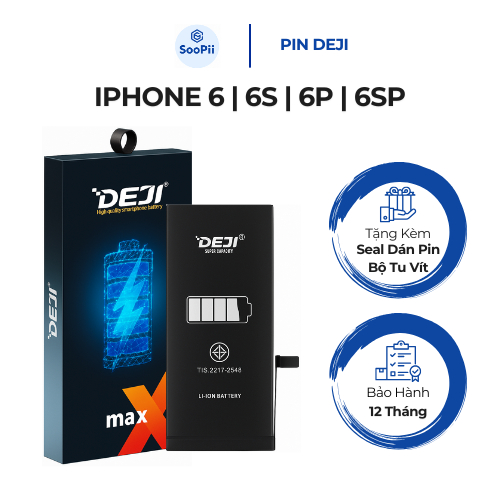 Pin Deji - Dung Lượng Cao Và Chuẩn Cho iPhone 6 | 6S | 6P | 6SP