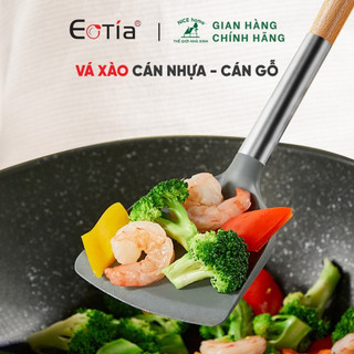 EOTÍA Xẻng Lật Chiên Xào Thức Ăn Chất Liệu Cao Cấp, Tay Cầm Cách Nhiệt Có Móc Treo Tiện Lợi