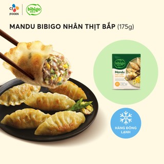   Hỏa tốc  Bánh xếp Mandu Hàn Quốc Bibigo nhân Thịt & Hải Sản & Thịt bắp 175g 