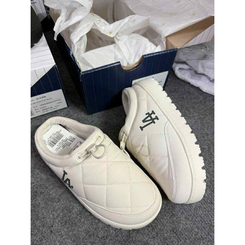 [ CHÍNH HÃNG ] GIÀY LƯỜI MLB PLUSH QUILTED MULE NỮ