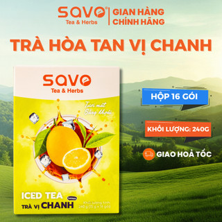 SAVO Iced Tea Chanh (Hộp 16 Gói x 15G)