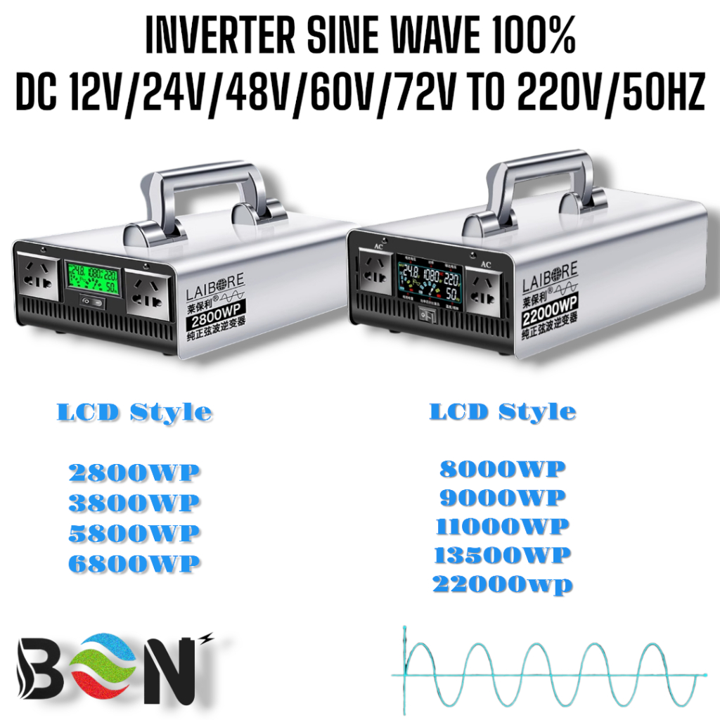 BỘ CHUYỂN ĐỔI SIN CHUẨN DC 12V 24V 48V 60V 72V LÊN AC 220V 50HZ CHÍNH HÃNG LAIBORE