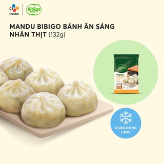   Hỏa tốc  Bánh xếp Mandu Bibigo ăn sáng nhân thịt 132g  Quay vi sóng 2 phút  