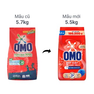  Bột giặt OMO hương hoa túi 5.1kg  5.5kg 