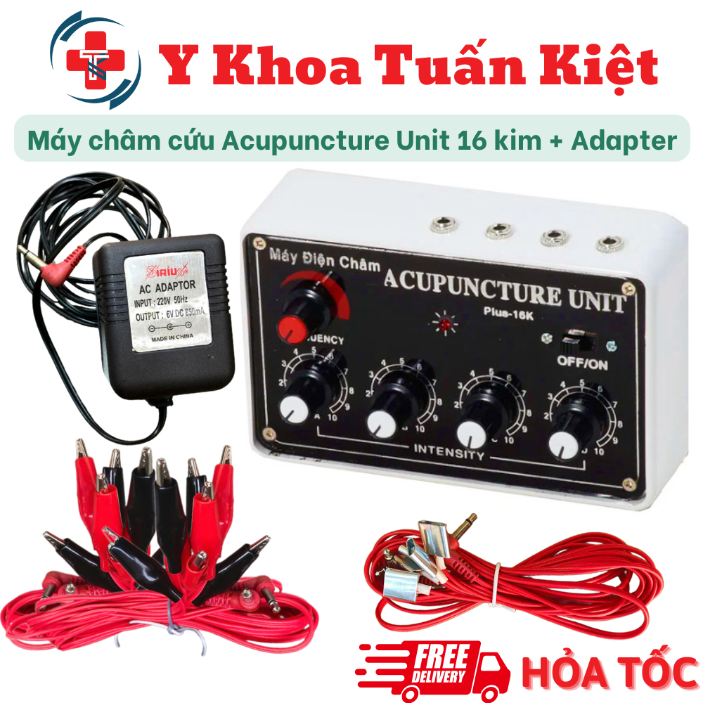 ✅ Máy châm cứu 16 kim + Adapter