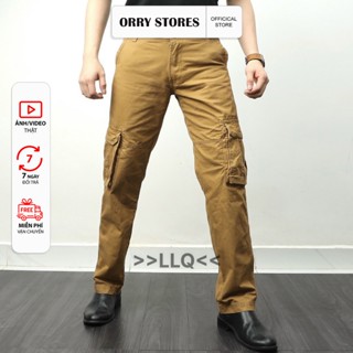 QUẦN DÀI CARGO KAKI TÚI HỘP 6 TÚI THỜI TRANG NAM NỮ CAO CẤP 2025 HD36