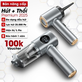 Máy hút bụi cầm tay mini SHANEN, Thổi bụi đa năng, Lõi lọc thép, Công suất 25.000 Pa, Bảo hành 12 Th