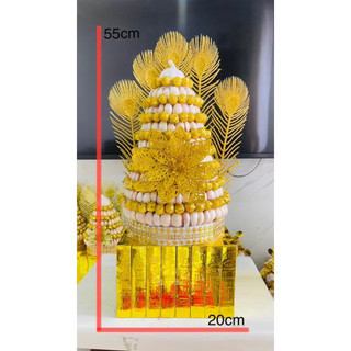 Tháp tỏi dâng ban thờ Thần Tài