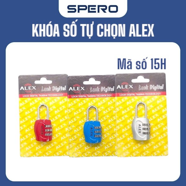 Khóa Số Tự Chọn ALEX 15H Xuất Xứ TAIWAN, Ổ Khóa Tủ, Khóa VALI.