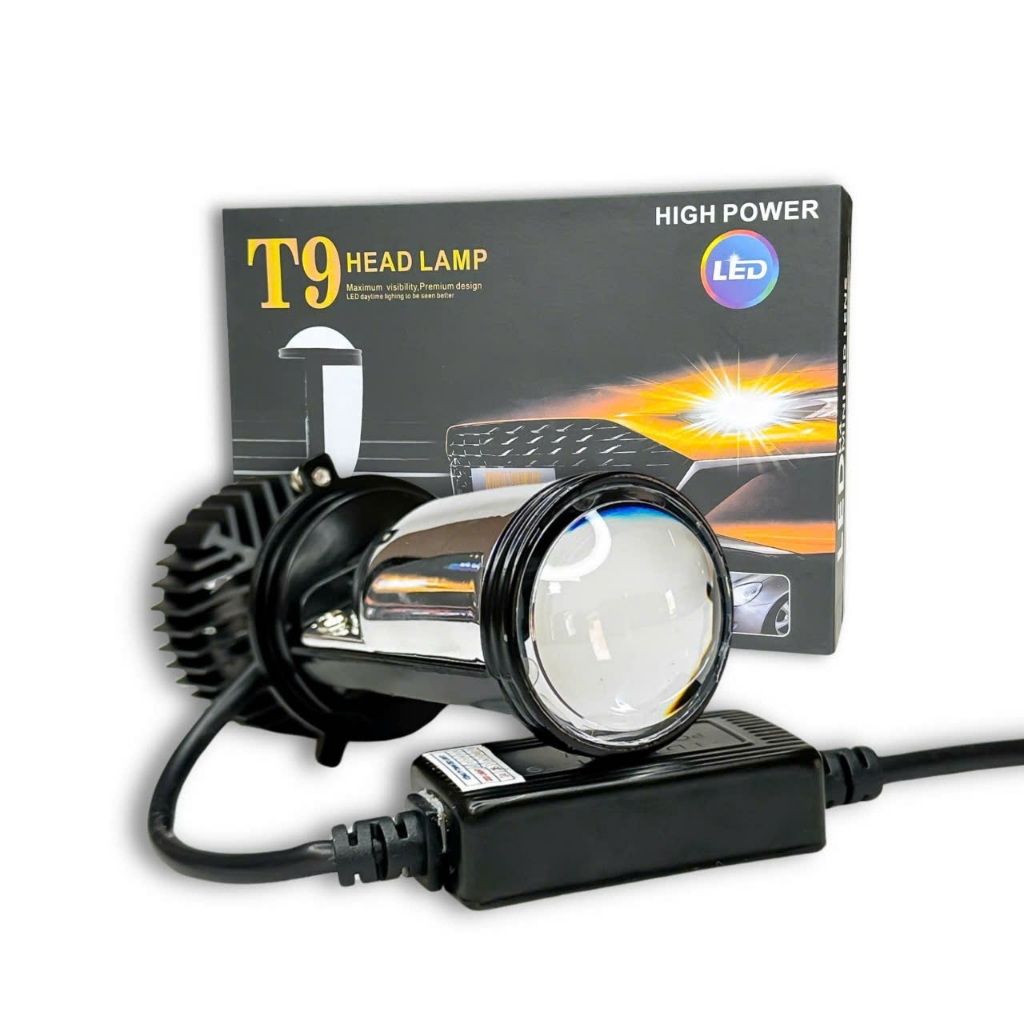 Đèn Pha Led Bi Cầu T9 Pro- LED H4 ( Ko Lắp Điện Máy ) Cho Xe Máy R02