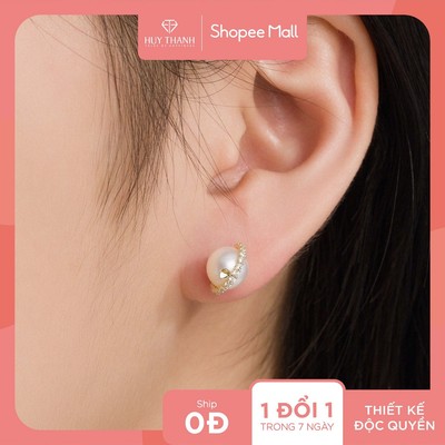Bông Tai Nữ Vàng Tây 14K BTBTCC99 Huy Thanh Jewelry
