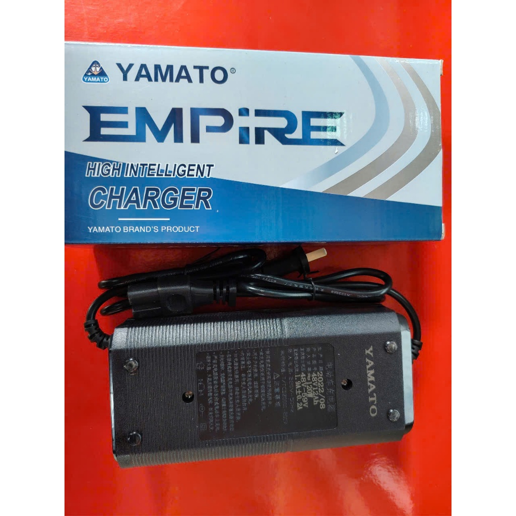 Sạc ắc quy xe đạp điện 48V 12Ah sạc cho bộ bình từ 12Ah đến 15Ah/ sạc xe điện Yamato hiện % báo dung