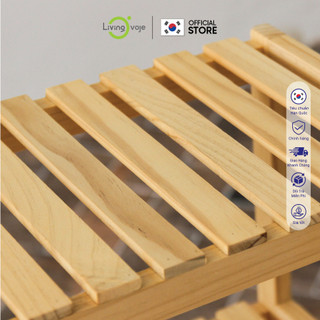 Kệ gỗ để giày để đồ đa năng Living Ovoje 50 x 26 x 50 cm