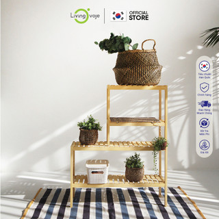 Kệ gỗ để giày để đồ đa năng Living Ovoje 50 x 26 x 50 cm